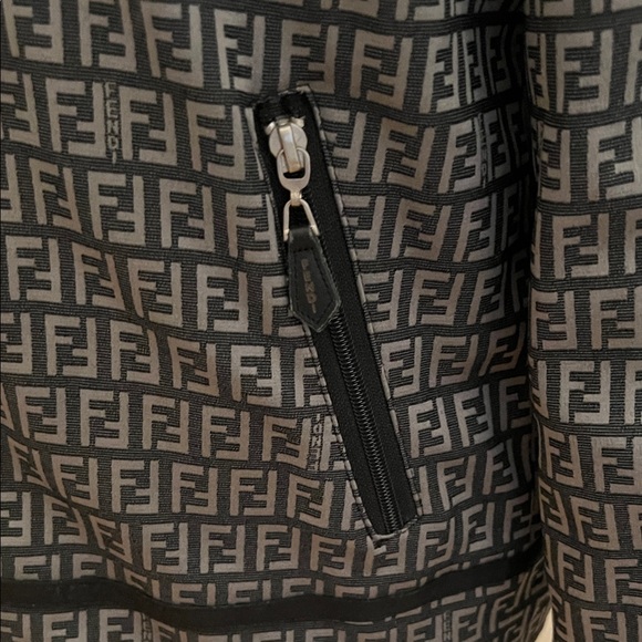 Fendi Monogram Black and Gray Unisex Jacket - Picture 6 of 17